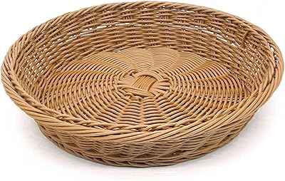 Lingwei Round wicker basket in rattan hand in rattan, round bread basket, wicker fruits and service tray (brown hazelnut).. Whether you're in Lagos, Abuja, or anywhere in between, DIAYTAR Nigeria ensures your online shopping experience is smooth, affordable, and fast.