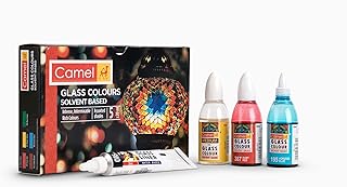 Various complete glass colors based on solvent 5 x 20 ml.. DIAYTAR NIGERIA makes every purchase count with our affordable prices and reliable 5-8 day shipping.
