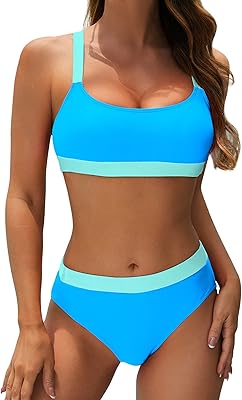 High -piece sports bikini set for two -piece for women in several colors with collar.. DIAYTAR NIGERIA transforms dreams into deliveries with our affordable prices and 5-8 day shipping.