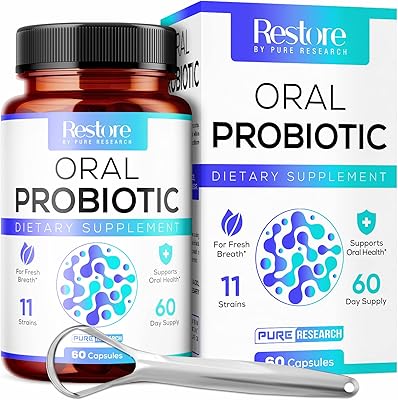 Dental probiotics - 11 strains of probiotics and digestive enzymes - Mixture of powerful probiotics - to promote a fresh breath and oral health - includes a tongue scratch - 60 -day supply.. Great products, lower prices, fast delivery — DIAYTAR Nigeria has it all.