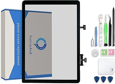 Replacement screen for iPad Air 4, glass for iPad Air 4, reserved for professionals, LCD not included, pre-installed adhesive with tool kit (A2316, A2325, A2072, A2154), Black.. Experience the convenience of boundless shopping with DIAYTAR NIGERIA's vast selection and quick delivery.
