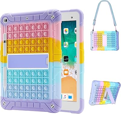 Heraize case for iPad 5th and 6th generation with pencil holder, Ipad Air 2/Pro 9.7 case with shoulder and support | Robust, durable and shock resistant protective case for iPad 9.7 2018/2017 for children's boys.. Everything you need is just a click away with DIAYTAR Nigeria — shop now and receive your order in days.