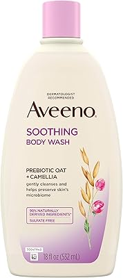 Soothing body wash with sensitive aveeno with cleaner with prebiotic camellia oat cleaner for soft and soothing skin without sulfates, parabens, phthalates, colors and cream, 50 ml.. DIAYTAR NIGERIA: Redefining e-commerce with affordable prices and reliable nationwide shipping.