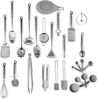 Ansia stainless steel kitchen utensils in stainless steel, 27 pieces, silver, Ansia SS27, SV33.. Tired of overpriced goods and slow delivery? DIAYTAR Nigeria brings affordability and speed together with a wide selection of products.