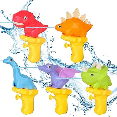 Water watering for children 5 rooms, capacity of 100 cc, 20 feet, safe and durable, a hand, small and portable, soft and wireless, for swimming pool, beach, summer party, bathroom, dinosaurus shape.. Shop with confidence at DIAYTAR NIGERIA, enjoying competitive prices and delivery within 8 days.