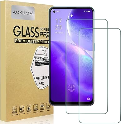 Wallpaper in tempered glass Aokuma Oppo Reno5 Z 5G, [Package of 2] Superior quality protection film, compatible with shells, comfortable round edge, unbreakable, shock resistant, stripes and oil.. DIAYTAR Nigeria — the online store where variety meets value.