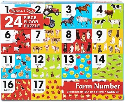 Melissa & Doug Large Farm Puzzle (24 pieces, 61 cm x 91 cm).. Discover endless possibilities with DIAYTAR NIGERIA's vast e-commerce selection and budget-friendly delivery.