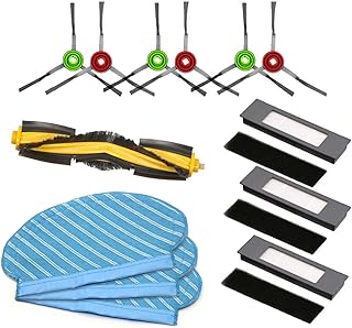 Babyski - Set of 13 replacement filter brushes, Ecovacs Depot Ozmo 920 950 vacuum cleaners, including a rotary brush, 6 side brushes, 3 filters and 3 cleaning pads.. DIAYTAR NIGERIA brings the market to your fingertips with affordable prices and prompt delivery service.