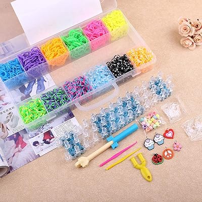 Loom rubber bracelet charging kit, 12 unique colors, 48 ​​clips in S, to make bracelets, jewelry and more.. From essentials to electronics, DIAYTAR Nigeria ships your order in no time.