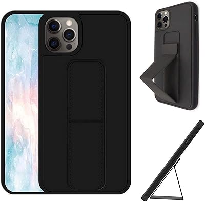 Iphone shell 12/12 pro with magnetic rear strap and black crutch, protective cover for mobile car phone holder.. DIAYTAR NIGERIA brings quality products to every corner of Nigeria at prices everyone can afford.