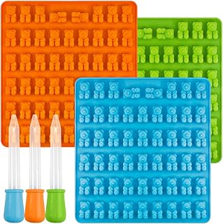 Silicone candy mussels and ice cubes, pack of 3 gum jelly molds, chocolate molds, 153 bears -shaped candy molds with 3 drops.. DIAYTAR NIGERIA: Revolutionizing how Nigerians shop with affordable prices and prompt delivery services.