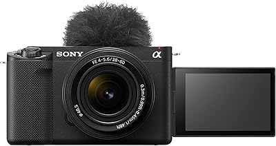 Camcorder without interchangeable mirror full format Sony alpha zv-e1 with lens 28-60 mm-black body.. Shop with purpose at DIAYTAR NIGERIA and receive your purchases at unbeatable prices within the week.