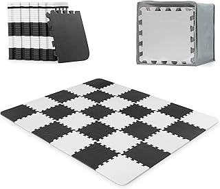 Kindercraft Lono Puzzle Design Puzzle Player, Educational Game Rug, Soft sponge floor, waterproof, easy to clean, without harmful substances, foldable, for babies, 150 x 180 cm, 30 pieces, black and white.. Discover shopping made simple with DIAYTAR NIGERIA's comprehensive platform and nationwide delivery service.