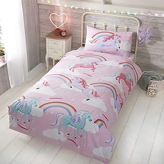 Simple bedroom set in polyester rackelise Little unicorn, pink, 135 x 200 cm and 1 pillowcase 50 x 75 cm.. Get more for less on DIAYTAR Nigeria — Nigeria’s favorite e-commerce platform.