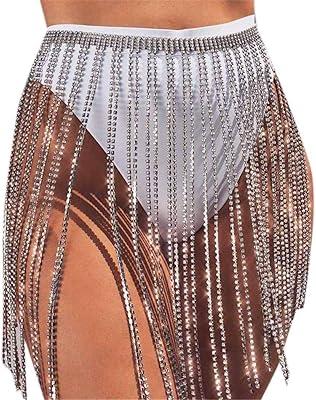 Body chains with barwood crystal pampilles, belly dance skirts with rhinestones, sexy bikini, summer beach, hip size chain, jewelry accessories for women and girls.. Shop across categories at DIAYTAR NIGERIA with the confidence of affordable prices and delivery within 8 days.