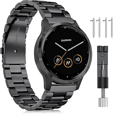 Vinti bracelet compatible with Garmin Vivo Active 4S-come 2s-Vivomove 3S Steel replacement bracelet.. DIAYTAR NIGERIA transforms online shopping with competitive prices and dependable nationwide delivery.