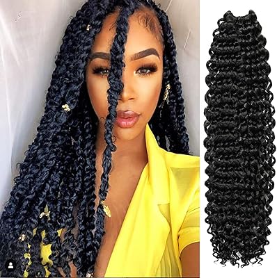 6 22-inch packages at-attic passion twist hair, wavy crochet braids for butterfly locs, synthetic hair extensions of Bohemian goddess with gift (6 packets, 1b-off black).. Transform how you shop with DIAYTAR NIGERIA's vast selection and budget-friendly delivery options.