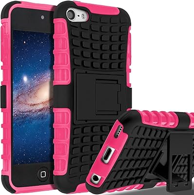 M & J shell for iPod Touch 7, IPOD Touch 6/5 shell, Robust Double Layer Antichoc/Antichoc shell with integrated crutch for Apple iPod Touch 5 6 7th generation (VIVE ROSE).. DIAYTAR NIGERIA: Empowering Nigerians with access to affordable products and reliable 5-8 day delivery.