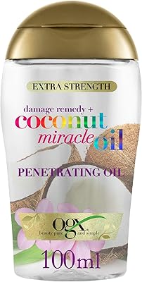 OGX, Restorative capillary oil of damage + coconut oil miracle, penetrating oil, 100 ml.. Shop smart with DIAYTAR NIGERIA's vast selection and enjoy affordable shipping in just 5-8 days.