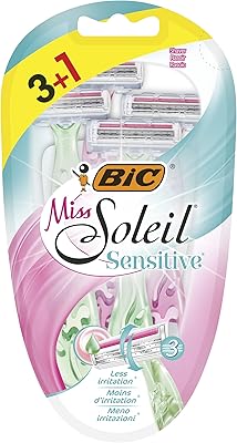 Disposable razors for women with triple blade bic miss sun - matching colors, 3 + 1 package.. From big brands to everyday basics — DIAYTAR Nigeria has you covered.