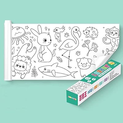 Drawing roll for children SAMU, Coloring paper roll for children, colorful filling paper for wall paint with color pens, children's paint wallpaper gift (animal world).. Find quality and variety without breaking the bank — only on DIAYTAR Nigeria.