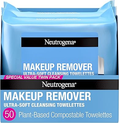 Cleaning and cleansing wipes for neutrogena face, daily cleansing wipes for the elimination of makeup and mascara, without alcohol, double package, 25 pieces, pack of 2.. Shop the smart way with DIAYTAR Nigeria — fast delivery, affordable everything.