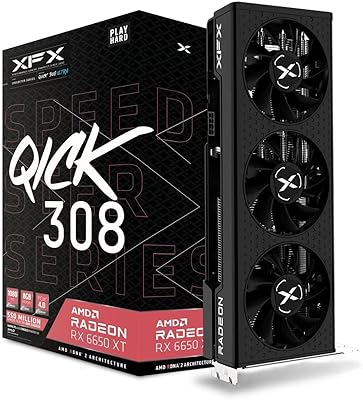 XFX Speedster Qick308 Radeon RX 6650XT Ultra game graphics card with 8 GB GDDR6 HDMI 3xdp and AMD RDNATM 2.. DIAYTAR NIGERIA: Where affordability meets variety, with thousands of products delivered in less than 8 days.