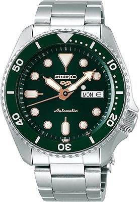 Seiko 5 sports watch for men srpd63 silver, 42.5 mm stainless steel, silver, sports.. DIAYTAR NIGERIA: Where every search yields affordable results delivered promptly to your door.