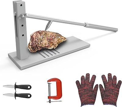 Shaker with coconic oyster in stainless steel, seafood tools, improved oysters, machine to open oysters including 2 knives to shake oysters, a glove and a clip in G.. Shop with purpose at DIAYTAR NIGERIA, where diverse selection meets budget-friendly nationwide delivery.