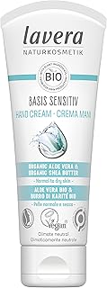 Lavera basis sensitive hand cream - natural cosmetics - vegan certified - organic aloe vera and organic shea butter - 75 ml.. Discover endless possibilities with DIAYTAR NIGERIA's extensive product range and affordable shipping.
