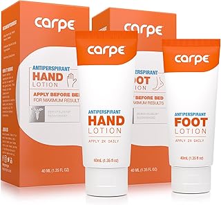 Anti -Transpirant Lotion Carby for Hands and Feet Carby (1 Tube For Hand and 1 Foot Tube - 17% Economy), stops hands perspiration, feet sweating and bad smells, recommended by a dermatologist, the most popular product.. Unlock access to a wide range of products with DIAYTAR NIGERIA's affordable e-commerce platform.