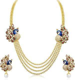 Elegant Gold Plated Elegant Collar Purchase For Women.. Shop electronics, clothes, and everything in between on DIAYTAR Nigeria.