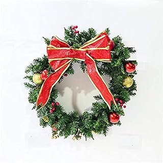 30 cm Christmas wreath, large crown for doors and walls, red knots crown, Christmas decorations for the house.. DIAYTAR NIGERIA: Bringing affordable shopping solutions with a diverse product catalog delivered nationwide.