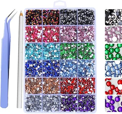 Liudamai 3 4mm Rhinestone Box Sets Sequets Non Hotfix Nail Acrylic Gems Flatback Flatback Réslash Rhinestone for Natural Colorful Diamonds (Rainbow4mm21000pcs).. DIAYTAR NIGERIA brings affordable shopping solutions to every corner of Nigeria in just 5-8 days.