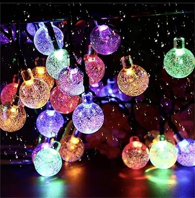 Light garland crystal ball with 10m solar energy, 50 waterproof LED lights, for wedding, Christmas, outdoor party decoration (multicolored).. Transform your online shopping experience with DIAYTAR NIGERIA's affordable and diverse marketplace.