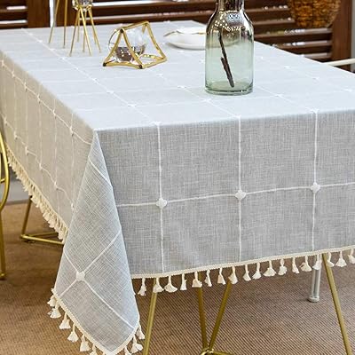 Deep Dream table runner, cotton and linen embroidered tablecloth, without folds, anti -decoloration, for kitchen decorations, dinner, Christmas party, 55 x 55 inches - gray.. No stress, just speed — DIAYTAR Nigeria ships in days.