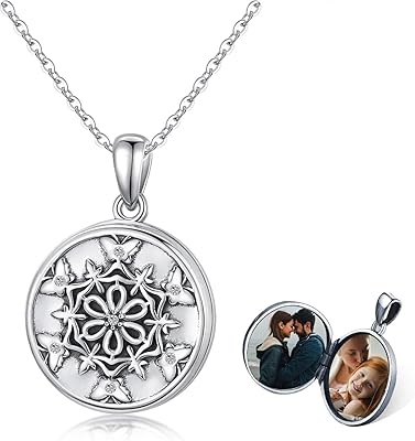 Collar hanging medallion Flower Flower Flower Photos Souvenir Collar Sterling 925 Personalized necklace for women girls chain, miss and love, commemorate the time I spent with you.. Shop confidently with Nigeria's most trusted e-commerce platform, offering swift and affordable delivery.