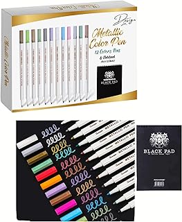 Set of 12 professional metal markers with a5 paint on canvas paint.. DIAYTAR NIGERIA: Transforming online retail with affordable prices and consistent 5-8 day nationwide delivery.