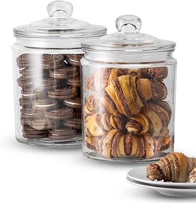 Quicera® glass kitchen jars, food storage and cookie storage containers, bathroom pharmacy pots, hermetic lids, washable in the dishwasher, with chalk and 1/2 gallon labels, set of 2.. Shop everything from A to Z on DIAYTAR Nigeria — delivered nationwide.