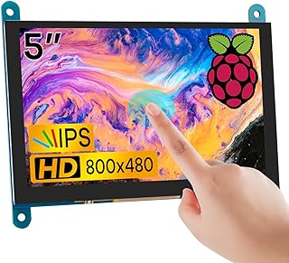 Hosyond 5 inch IPS LCD Touch screen Display Panel 800 × 480 Capacitive screen HDMI monitor for Raspberry Pi, BB Noir, Windows 10 8 7.. DIAYTAR NIGERIA: Where every shopping need is met with affordable prices and reliable 5-8 day delivery.
