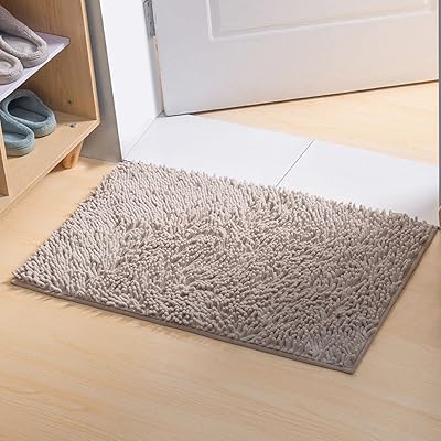 Luxury Bathing carpets in a caterpillar size L, long hair carpet super soft absorbent, non -slip, washable and machine -dried, perfect velvet carpet for bedroom, kitchen, living room and bathroom (silver gray, 50 x 80 cm).. Experience the joy of discovery with DIAYTAR NIGERIA's vast catalog and nationwide affordable delivery.