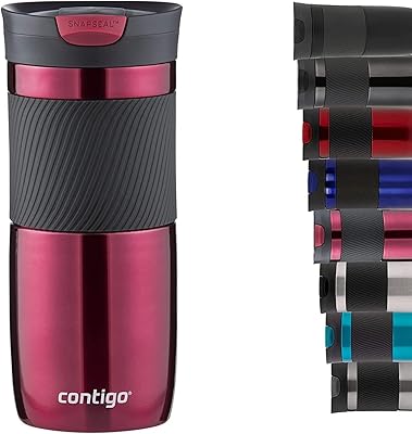 Travel Cup Contigo Byron Snapseal, Stainless steel thermal mug, vacuum bottle, coffee cup with easy to clean, BPA -free, capacity 470 ml, funny design.. Your complete shopping companion, DIAYTAR NIGERIA offers extensive selection delivered within the week.