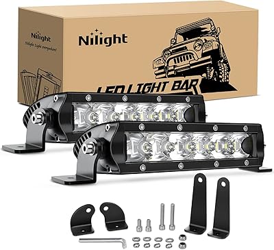 Night 40001S-B Ultra fine 2-piece bar 7 inch 30w fog lighting fire 3600LM all-terrain to a row for Jeep-2 style mounting supports, 2 years warranty.. Experience the power of choice with DIAYTAR NIGERIA's vast catalog and affordable 5-8 day delivery.