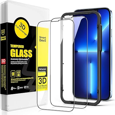 Smart Devil 【Complete cover】 Screen protector for iPhone 14 Plus/iPhone 13 Pro Max 【Suitable for shell】 Dipped glass film with installation tool, high definition, hardness 9, shock and striped resistant - Lot of 2.. Nigeria's most diverse e-commerce platform delivers quality and affordability to your doorstep in 5-8 days.