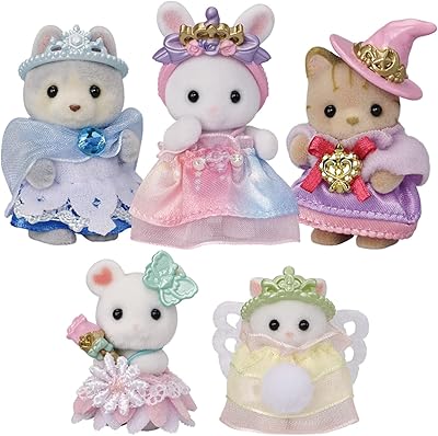 Calico Crititters Royal Princess collection, doll box with 5 figurines and accessories.. DIAYTAR NIGERIA: Where quality products become affordable with our nationwide shipping service.