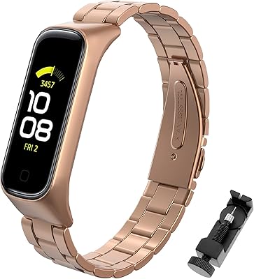 Senmore metal bracelet for Samsung Galaxy Fit 2 Steel replacement bracelet.. Great deals and fast delivery — the DIAYTAR Nigeria guarantee.