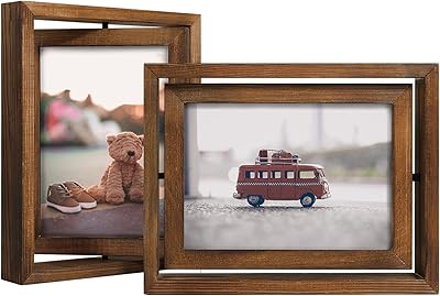 Flooring frame frames rotating ego fine 7 x 5, double -sided screen with HD glass facade, wooden frame for portrait or horizontal display on table, carbonization.. DIAYTAR NIGERIA delivers affordability and convenience to your doorstep within 8 days of purchase.