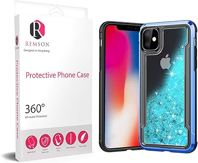 Ramson luxury rear shell with shiny sand and shiny sandy pattern for iPhone 11 6.1 inch (2019) (blue).. Shop with purpose at DIAYTAR NIGERIA and receive your purchases at unbeatable prices within the week.