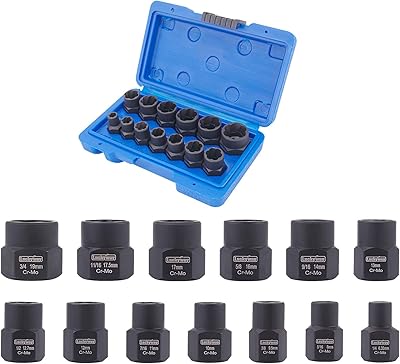 Lucky Way nut withdrawal kit, 13 pieces, nuts extraction socket, set of bolts withdrawal tools.. Your daily needs delivered to your door — DIAYTAR Nigeria style.