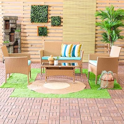 Danube Home Marhaba 4 -seater outdoor sofa set | Metal structure for garden and terrace with modern design (free assembly) - beige.. DIAYTAR NIGERIA: Your gateway to affordable shopping with thousands of products delivered nationwide.